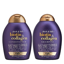 Bộ Dầu Gội Xả Hỗ Trợ Dưỡng Tóc Biotin & Collagen Extra Strength OGX 385ml của Mỹ