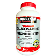 Viên uống Hỗ Trợ Xương Khớp Glucosamine 1500mg Chondroitin 1200mg Kirkland Mỹ, 280 viên