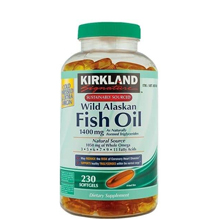 Dầu cá bổ sung omega 3 Kirkland Wild Alaskan Fish Oil 1400mg Mỹ 230 viên