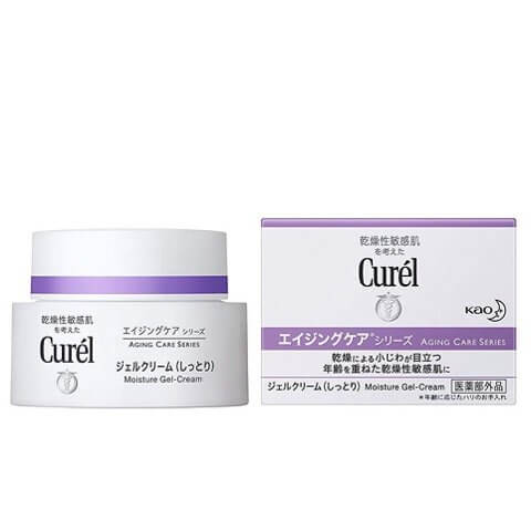 Gel Dưỡng Ảmm Hỗ Trợ Trẻ Hóa Da Curél Aging Care Series Moisture Gel–Cream Kao 40g Nhật Bản