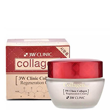 Kem Hỗ Trợ Chống Lão Hóa Da 3W Clinic Collagen Regeneration Cream 60ml Hàn Quốc (Màu đỏ)