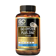 Tinh chất hàu Go Healthy Go Oyster Plus Zinc hỗ trợ sức khỏe phái mạnh, 120 viên Úc