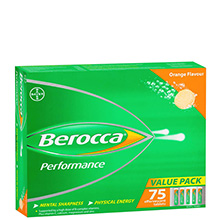 Viên sủi hỗ trợ tăng khả năng đề kháng Berocca Performance Effervescent Orange Flavour Úc 75 viên