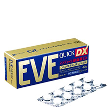 Viên uống giảm đau hạ sốt Eve Quick DX nội địa Nhật Bản 40 viên hộp vàng