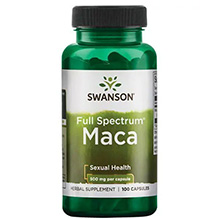 Viên uống tăng cường sinh lực nam nữ Swanson Passion Maca 500mg Mỹ 100