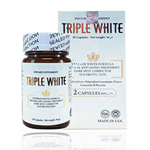  Viên Uống Hỗ Trợ Trắng Da Triple White Dietary Supplement của Mỹ Hộp 50 viên