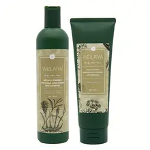 Bộ dầu gội xả Gừng Hà Thủ Ô Weilaiya Hong Kong Dưỡng Đen, Hỗ Trợ Mọc Tóc (gội 400ml - xả 250ml)