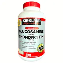Viên uống Hỗ Trợ Xương Khớp Glucosamine 1500mg Chondroitin 1200mg Kirkland Mỹ, 280 viên