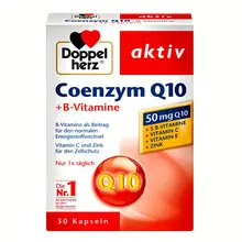 Viên Uống Hỗ Trợ Bảo Vệ Tim Mạch Doppelherz Coenzym Q10 + B Vitamin Queisser Pharma Đức 30 Viên