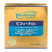 Men vi sinh hỗ trợ tiêu hóa HealthAid Bifina Gold EX Nhật Bản, 60 gói
