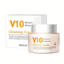 Kem hỗ trợ dưỡng trắng da V10 Gleaming Cream Skinaz Hàn Quốc 100ml 