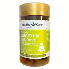 Mầm đậu nành hỗ trợ nâng cao sức khỏe phụ nữ Healthy Care Super Lecithin 1200mg của Úc 100 viên