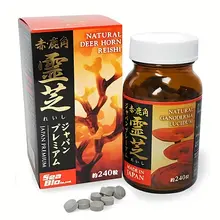 Viên Nấm Linh Chi Sừng Hươu Natural Deer Horn Reishi Sea Bio Nhật Bản 240 Viên