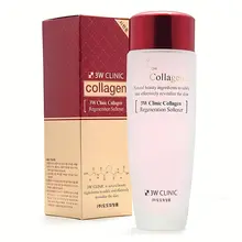 Nước Hoa Hồng Hỗ Trợ Dưỡng Trắng da 3W Clinic Collagen Regeneration Softener Hàn Quốc (150ml) màu đỏ