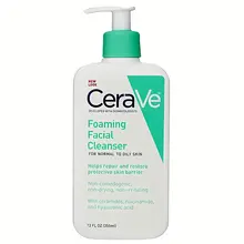 Sữa rửa mặt Cerave Foaming Facial Cleanser dành cho da thường và da dầu của Mỹ (355ml)
