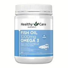 Viên Uống Dầu cá tự nhiên Fish Oil Healthy Care Bổ Sung Omega 3 1000mg 400 viên của Úc