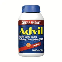 Viên uống hỗ trợ giảm đau hạ sốt Advil Ibuprofen 200mg của Mỹ 300 viên 