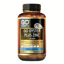 Tinh chất hàu Go Healthy Go Oyster Plus Zinc hỗ trợ sức khỏe phái mạnh, 120 viên Úc