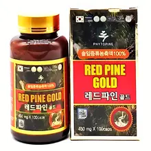 Tinh dầu thông đỏ Hàn Quốc Bổ Sung Vitamin Tự Nhiên, Red Pine Gold 450mg hộp 100 viên
