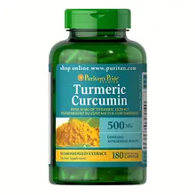 Viên uống tinh dầu nghệ vàng Curcumin 500mg Puritan’s Pride - Mỹ 180 viên