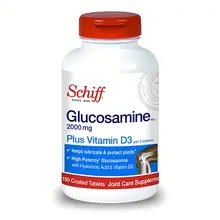 Viên uống hỗ trợ xương khớp Glucosamine 2000mg plus Vitamin D3 Schiff của Mỹ