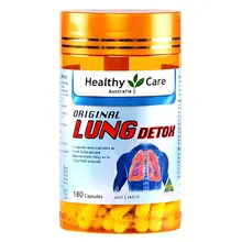 Viên hỗ trợ thải độc phổi Healthy Care Lung Detox Original 100 viên Úc