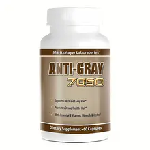 Viên Hỗ Trợ Cải Thiện Tóc Bạc Sớm Anti Gray Hair 7050 MaritzMayer Laboratories Mỹ 60 viên
