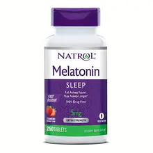Viên ngậm hỗ trợ ngủ ngon Natrol Melatonin Sleep 5mg của Mỹ (250 viên)