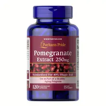 Viên Tinh Chất Lựu Hỗ Trợ làm Đẹp Da Puritan’s Pride Pomegranate 250mg Mỹ 120 viên