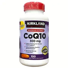 Viên uống Hỗ Trợ Dự Phòng cho Tim Mạch CoQ10 300mg Kirkland Mỹ 100 viên