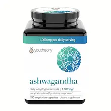 Viên uống nhân sâm Youtheory Ashwagandha 1000mg giảm căng thẳng Mỹ 150 viên
