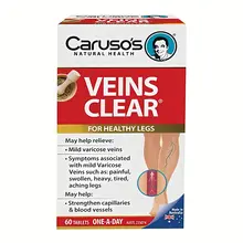 Viên uống hỗ trợ cải thiện suy giãn tĩnh mạch Caruso’s Veins Clear Của Úc 60 viên