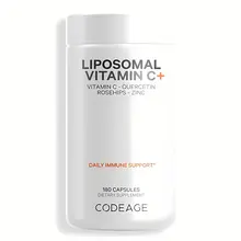 Viên Uống Hỗ Trợ Bổ Sung Vitamins Liposomal Vitamin C Plus CodeAge Của Mỹ 180 viên