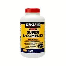 Vitamin uống vitamin B tổng hợp Super B-Complex Kirkland 500 viên Mỹ