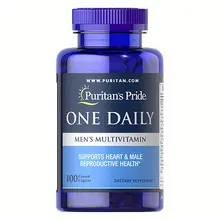 Viên uống bổ sung vitamin chất dinh dưỡng cho Nam Puritan's Pride One Daily Men's 100 viên Mỹ