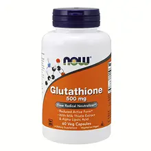 Viên uống hỗ trợ trắng da Now Glutathione 500mg của Mỹ 60 viên