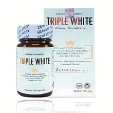  Viên Uống Hỗ Trợ Trắng Da Triple White Dietary Supplement của Mỹ Hộp 50 viên