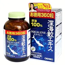 Viên uống Sụn Vi Cá Mập Orihiro Squalene hỗ xương khớp, chống oxy hóa Nhật 360 viên