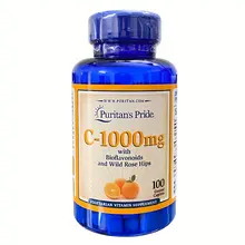 Viên uống bổ sung Vitamin C Puritan's Pride 1000mg hộp 100 viên, Viên nén Hàng Mỹ