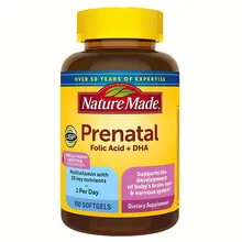 Vitamin Tổng Hợp cho Mẹ Bầu Nature Made Prenatal Folic Acid + DHA Mỹ 150 viên